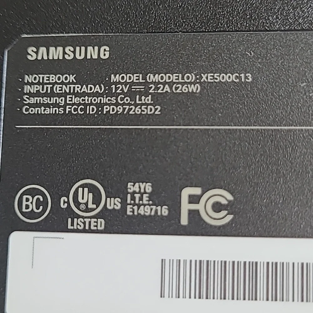 Samsung XE500C13 in Classic Black